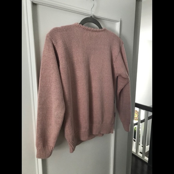 Petite Sophisticate Vintage Floral Pink Sweater - Picture 13 of 13